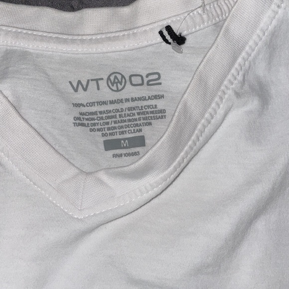 MENS MEDIUM BASIC WHITE TEE - Picture 2 of 4